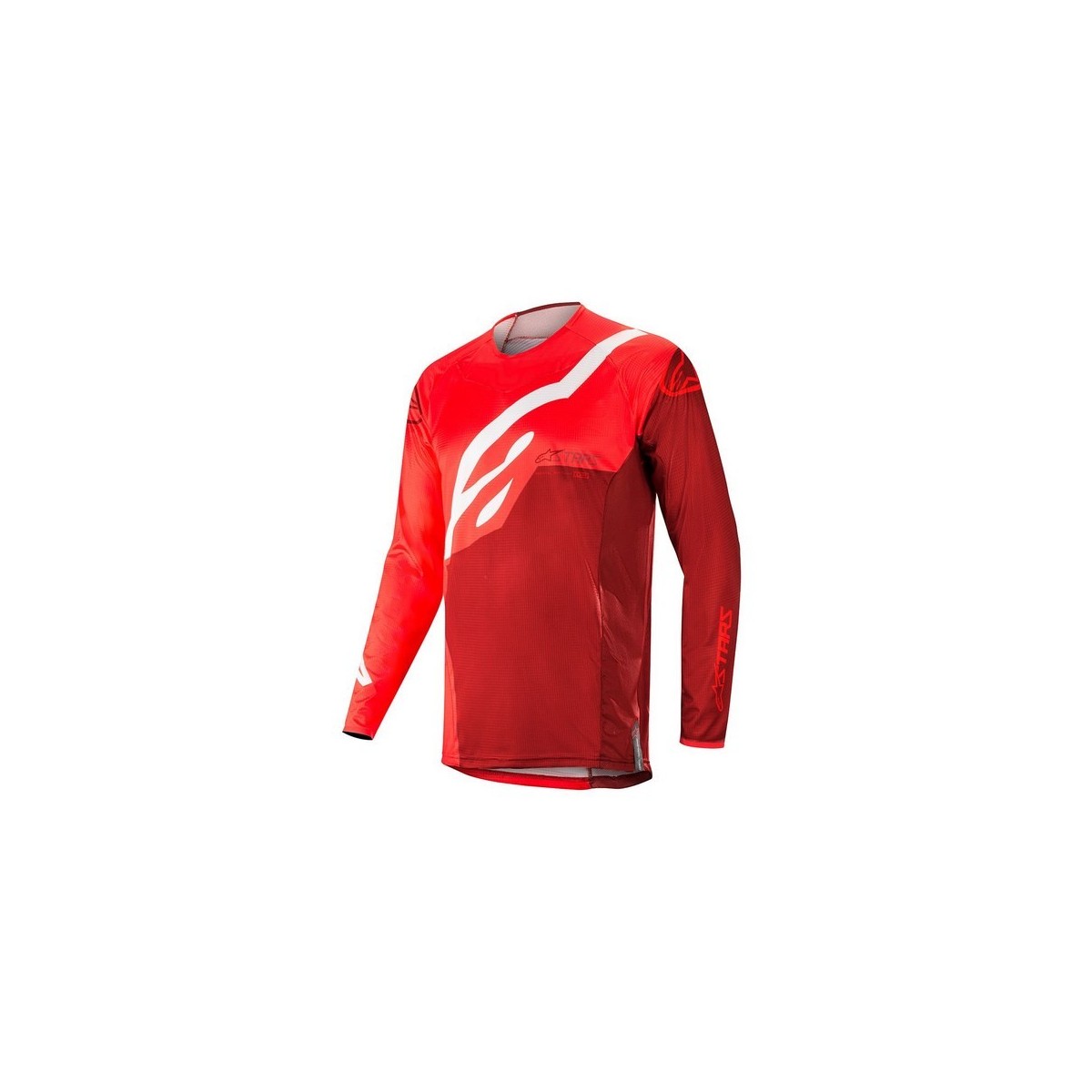 Maillot Alpinestars Techstar Factory Rouge Bordeaux 