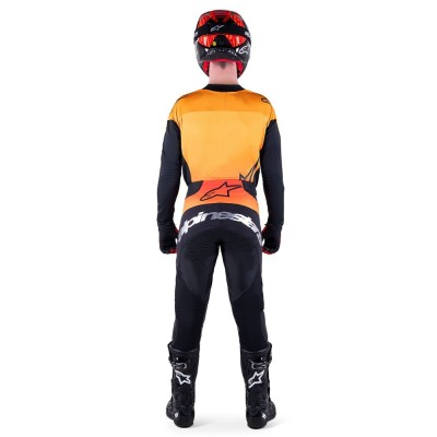 Maillot Alpinestars Techstar Sein Noir Hot Orange 