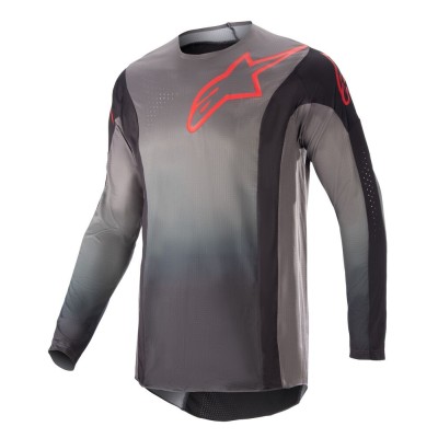 Maillot Alpinestars Techstar Sein Noir Rouge Fluo 