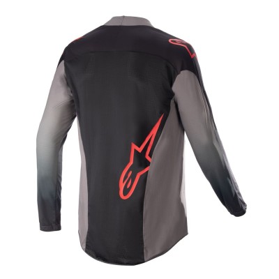 Maillot Alpinestars Techstar Sein Noir Rouge Fluo 