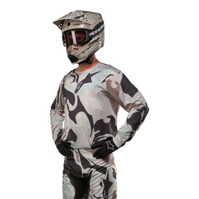 Maillot Alpinestars Racer Tactical Iron Camo Gris  