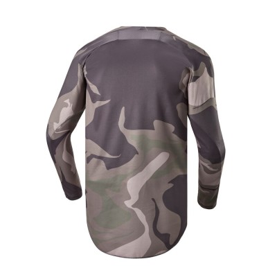 Maillot Alpinestars Racer Tactical Vert Militaire Camo Marron 