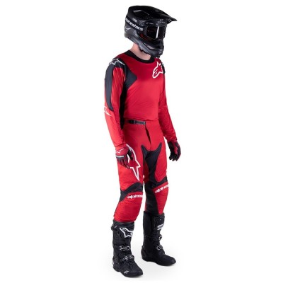 Maillot Alpinestars Racer Hoen Rouge Mars Noir  