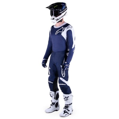 Maillot Alpinestars Racer Hoen Bleu Nuit Blanc 