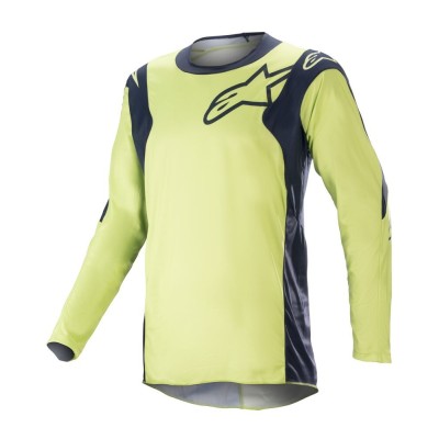 Maillot Alpinestars Racer Hoen Bleu Nuit Vert Fluo 