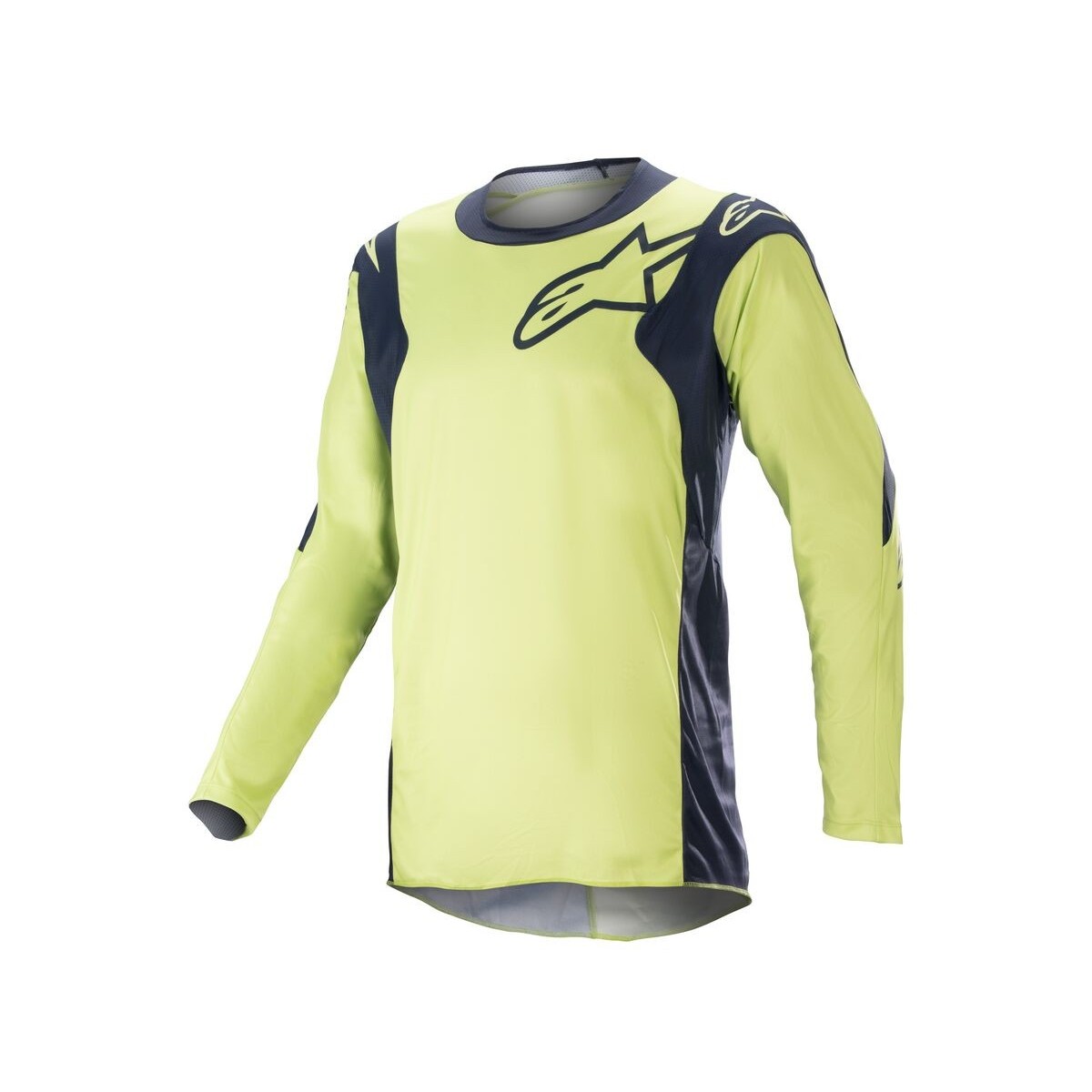 Maillot Alpinestars Racer Hoen Bleu Nuit Vert Fluo 