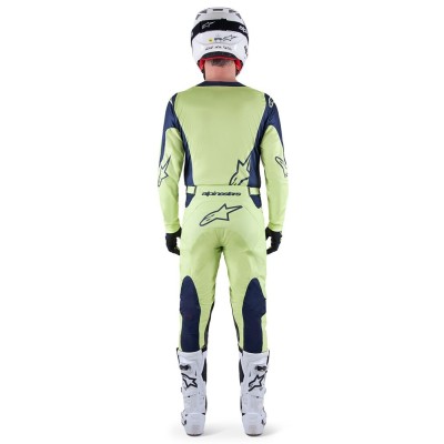 Maillot Alpinestars Racer Hoen Bleu Nuit Vert Fluo 