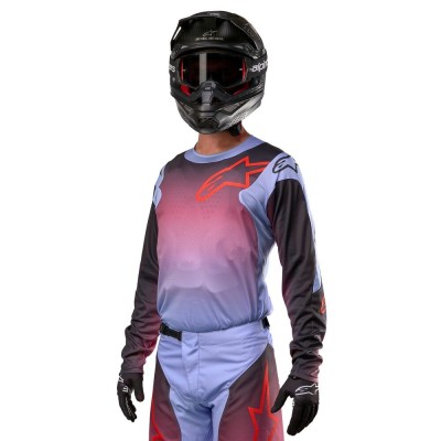 Maillot Alpinestars Racer Hoen Violet Lavande Noir 