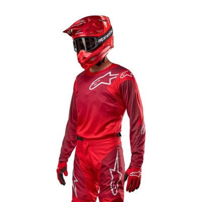 Maillot Alpinestars Racer Hoen Rouge Mars Bordeaux 