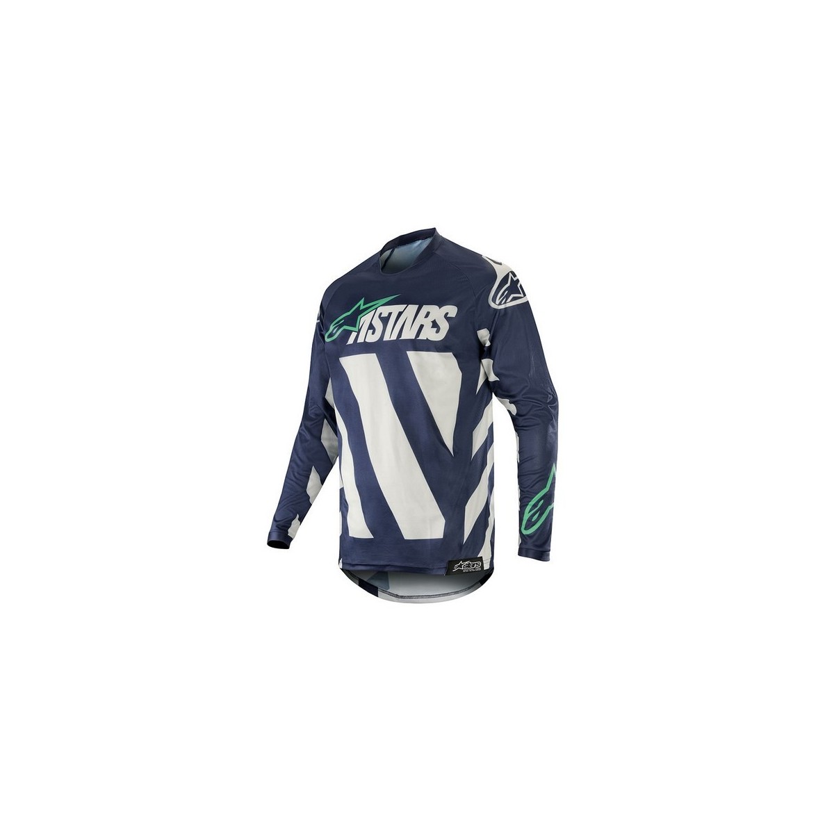 Maillot Alpinestars Racer Braap Gris Clair/ Marine/Teal 