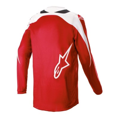 Maillot Alpinestars Fluid Narin Rouge Mars Blanc 