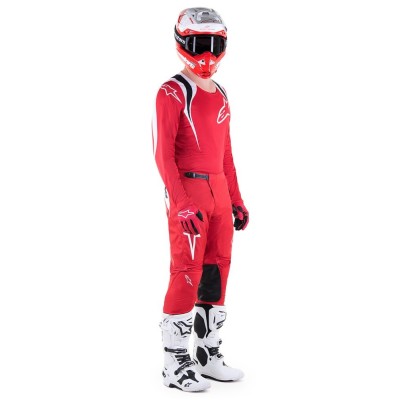 Maillot Alpinestars Fluid Narin Rouge Mars Blanc 