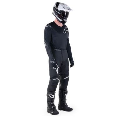 Maillot Alpinestars Racer Graphite Noir Reflechissant Noir  