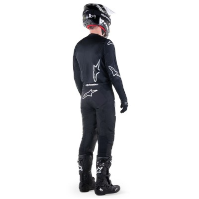 Maillot Alpinestars Racer Graphite Noir Reflechissant Noir  