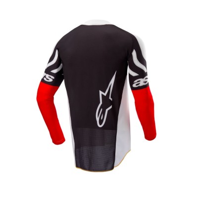 Maillot Alpinestars Techstar Deep Edition Limitée Noir Blanc Rouge 