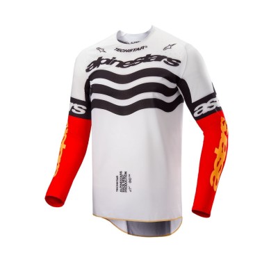 Maillot Alpinestars Techstar Deep Edition Limitée Noir Blanc Rouge 