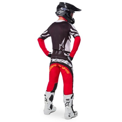Maillot Alpinestars Techstar Deep Edition Limitée Noir Blanc Rouge 