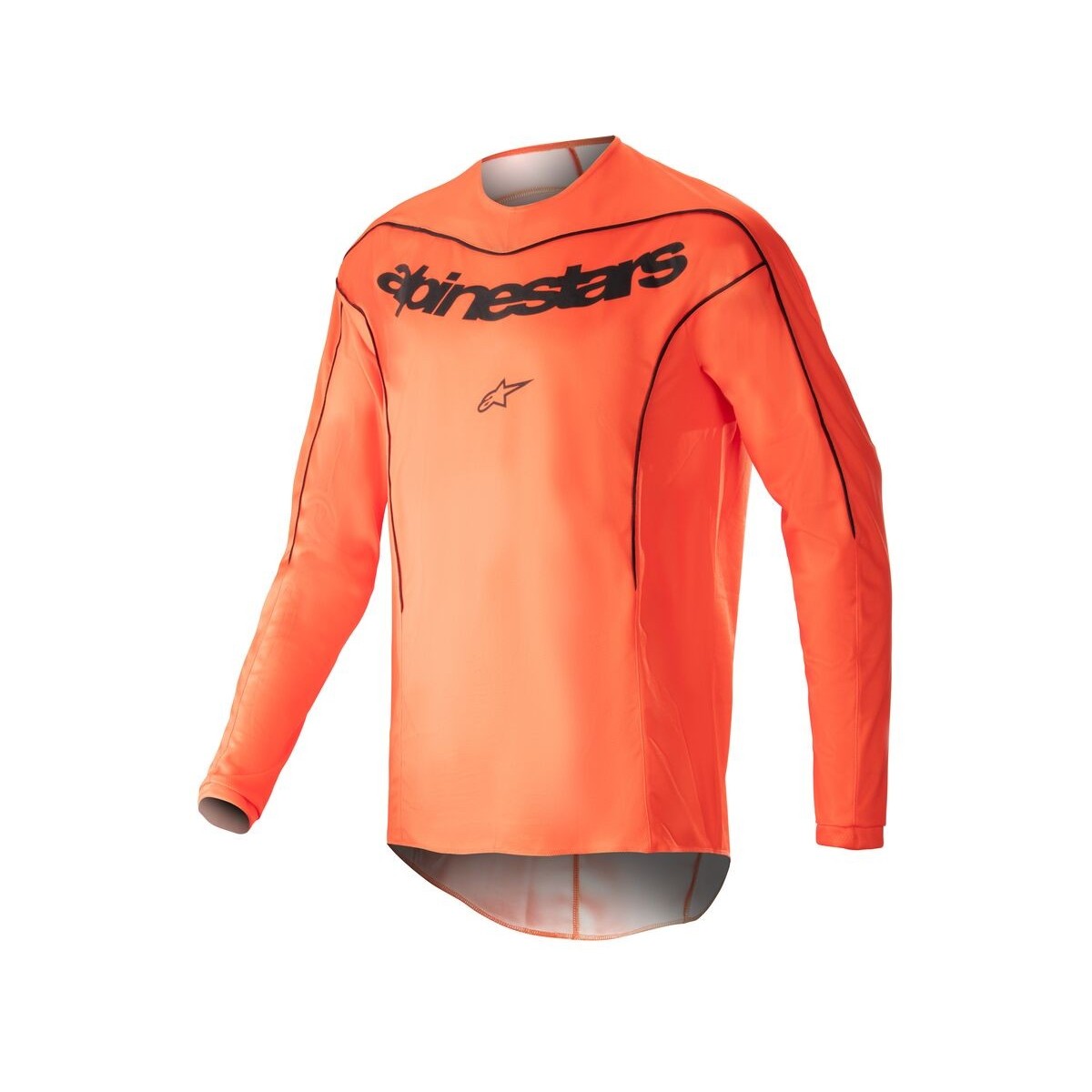 Maillot Alpinestars Fluid Lurv Orange Vif Noir 