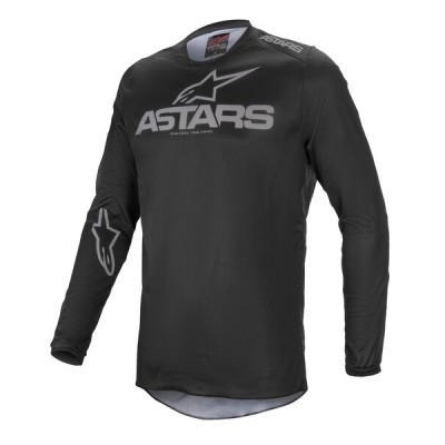Maillot Alpinestars Fluid Graphite Noir Gris Foncé 