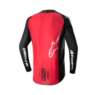 Maillot Alpinestars Supertech Ward Noir Rouge 