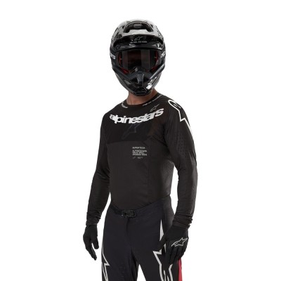 Maillot Alpinestars Supertech Ward Noir Rouge 