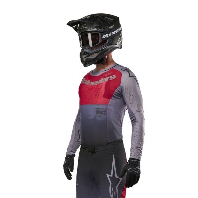 Maillot Alpinestars Supertech Dade Metal Rouge 