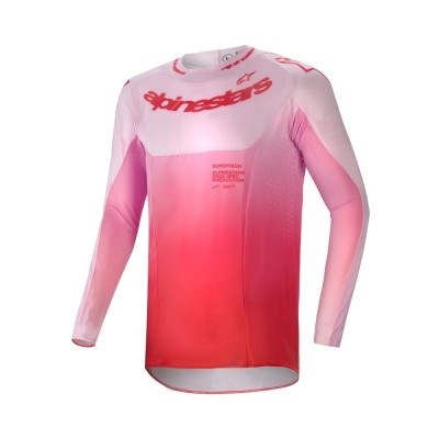 Maillot Alpinestars Supertech Dade Rouge Lilas 