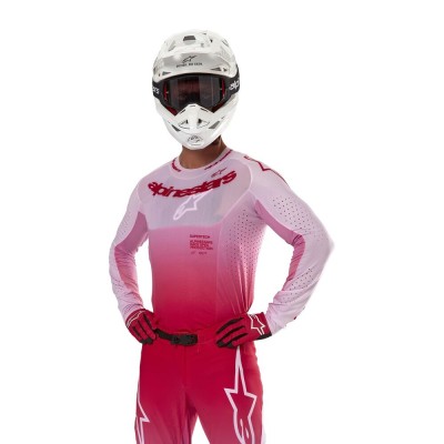 Maillot Alpinestars Supertech Dade Rouge Lilas 