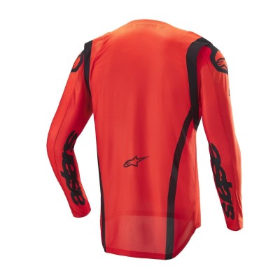 Maillot Alpinestars Supertech Edition Limitée Ember Rouge Fluo Rouge Brillant Noir 