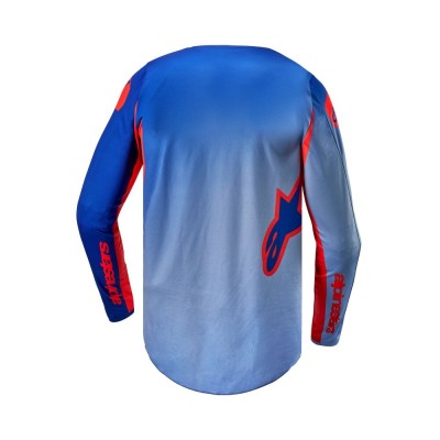 Maillot Alpinestars Fluid Lucent Bleu Ram Orange Vif 