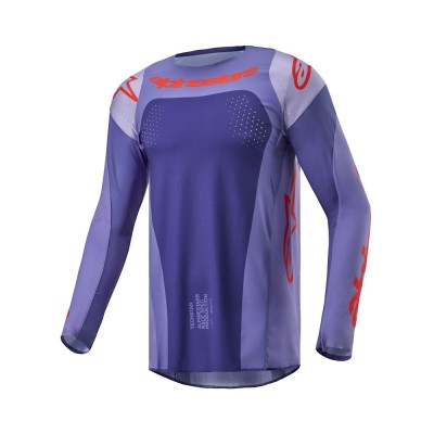 Maillot Alpinestars Techstar Ocuri Violet Orange Vif 