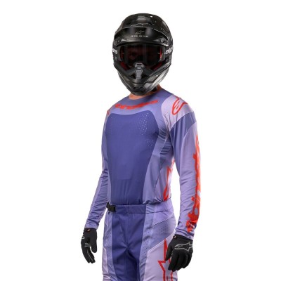 Maillot Alpinestars Techstar Ocuri Violet Orange Vif 