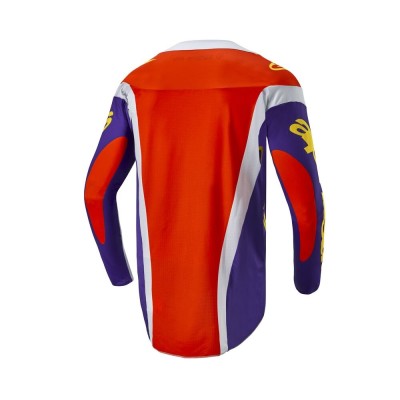 Maillot Alpinestars Techstar Ocuri Orange Vif Violet Noir 