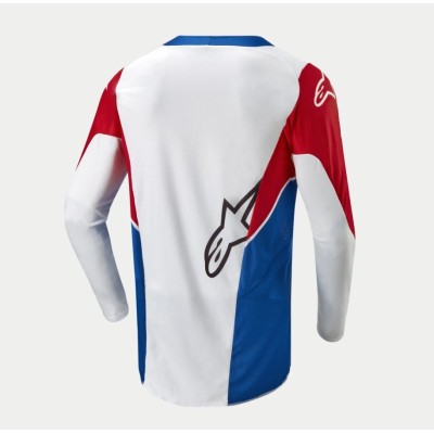 Maillot Alpinestars Honda Racer Iconic Blanc Bleu Rouge 