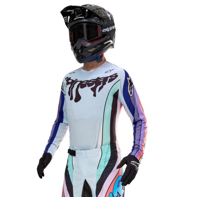 Maillot Alpinestars Techstar Imperial Edition Limitée Double Purple Blue Black 