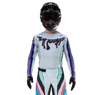 Maillot Alpinestars Techstar Imperial Edition Limitée Double Purple Blue Black 