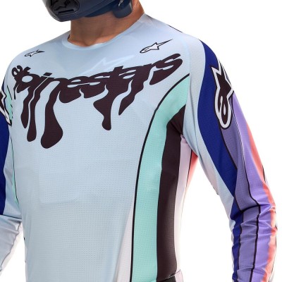 Maillot Alpinestars Techstar Imperial Edition Limitée Double Purple Blue Black 