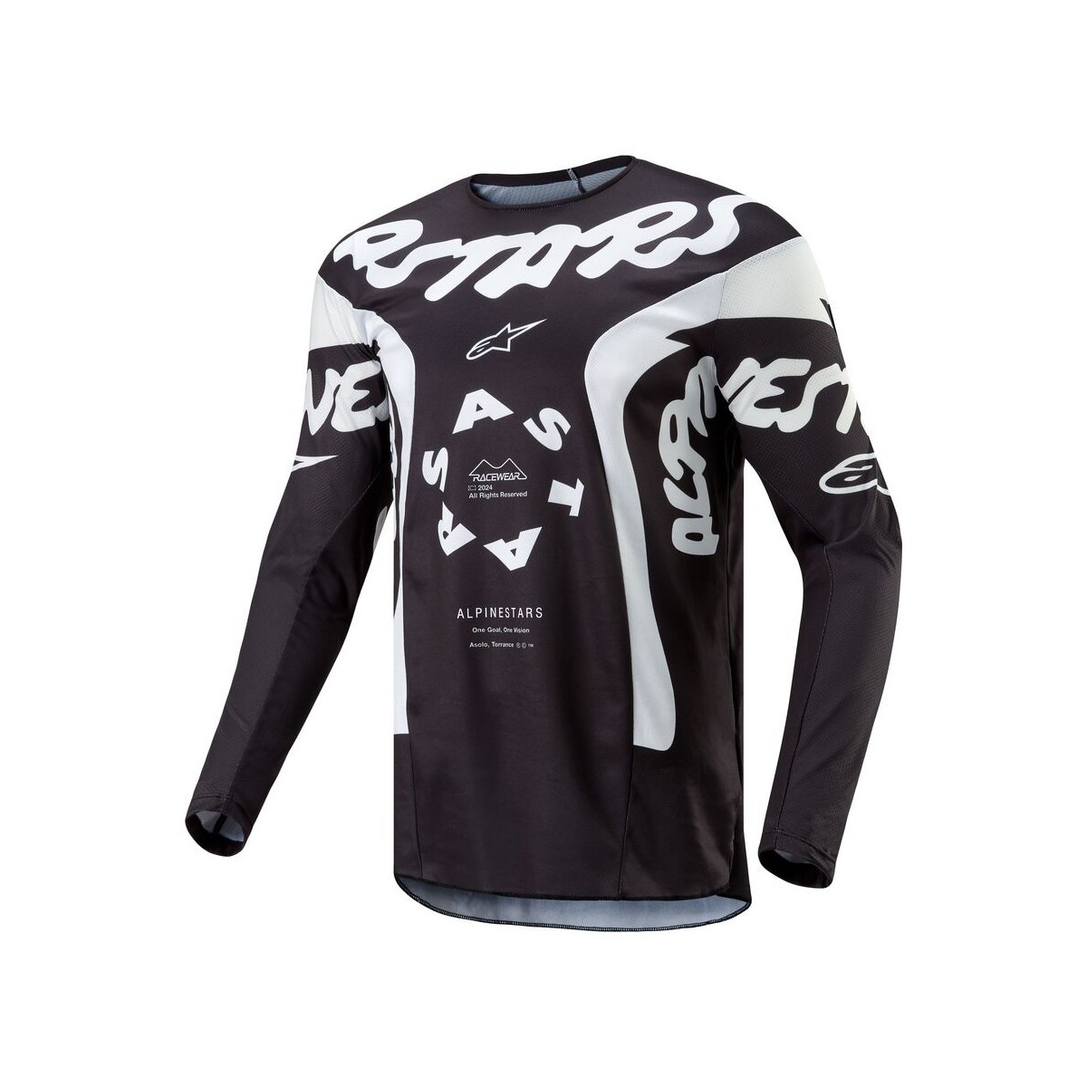 Maillot Alpinestars Racer Hana Noir Blanc 