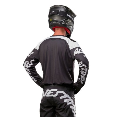 Maillot Alpinestars Racer Hana Noir Blanc 