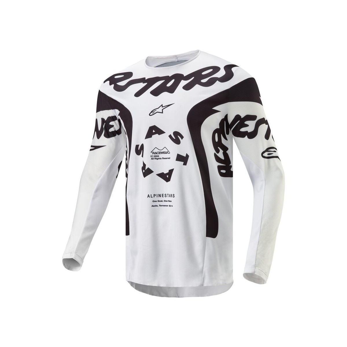 Maillot Alpinestars Racer Hana Blanc Noir 