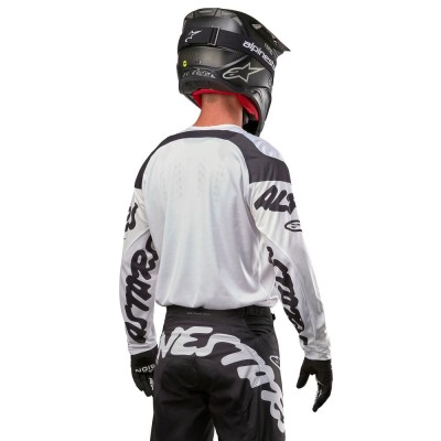 Maillot Alpinestars Racer Hana Blanc Noir 