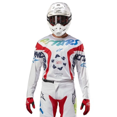 Maillot Alpinestars Racer Hana Blanc Multicolor 