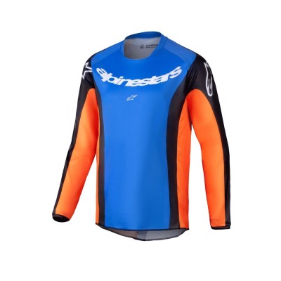 Maillot Enfant Alpinestars Racer Melt Orange Bleu 