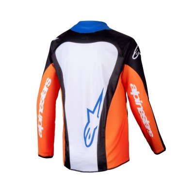 Maillot Enfant Alpinestars Racer Melt Orange Bleu 