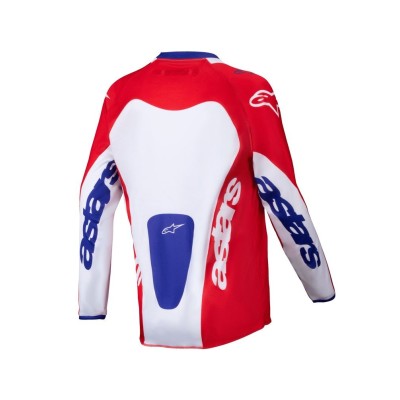 Maillot Enfant Alpinestars Racer Veil Rouge Blanc 