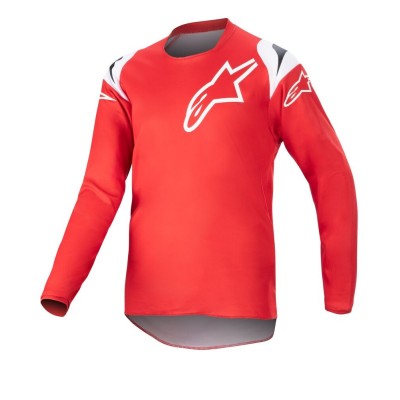 Maillot Enfant Alpinestars Racer Narin Rouge Mars Blanc 