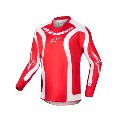 Maillot Enfant Alpinestars Racer Lurv Rouge Mars Blanc 