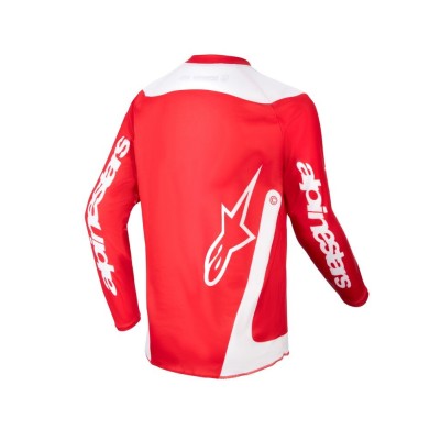 Maillot Enfant Alpinestars Racer Lurv Rouge Mars Blanc 