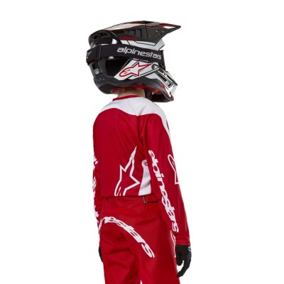 Maillot Enfant Alpinestars Racer Lurv Rouge Mars Blanc 