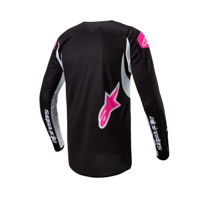 Maillot Alpinestars Stella Fluid Noir Blanc 